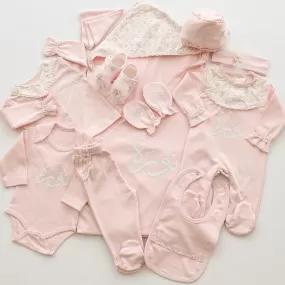 11 Piece Soft Cotton Newborn Girl Set