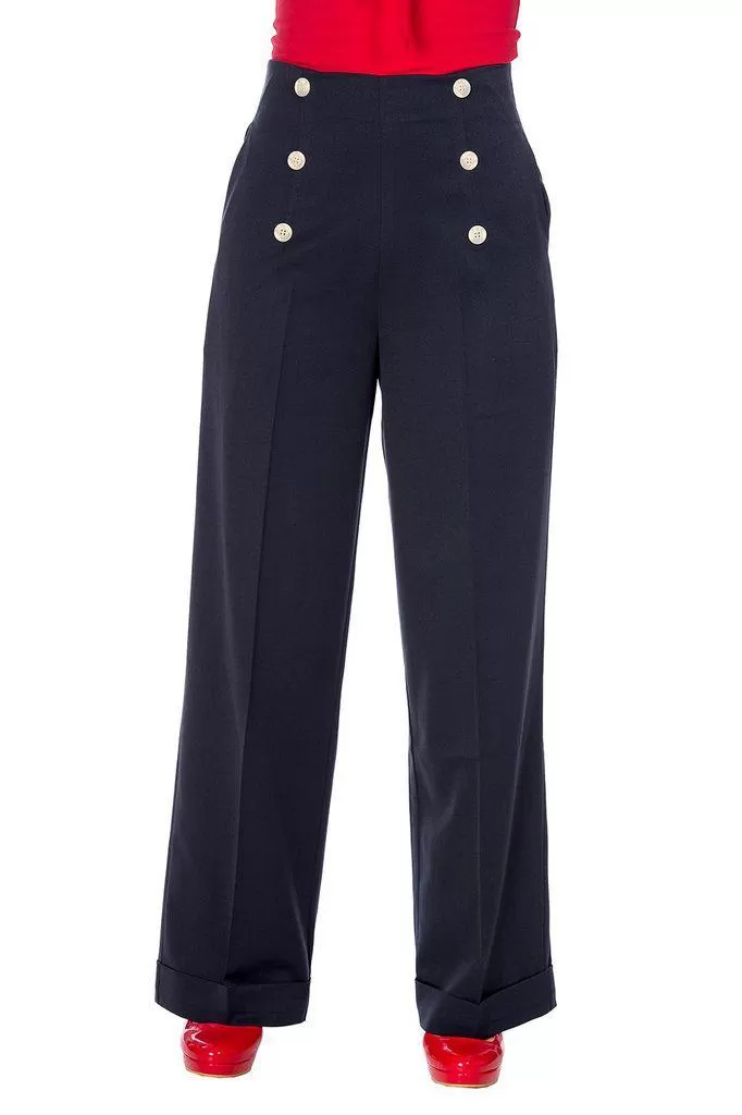 Adventures Ahead Button Trouser