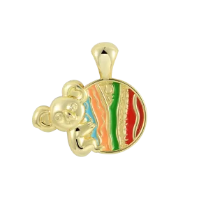 APORRO X COOGI Enamel Sweater Stripes Koala Pendant