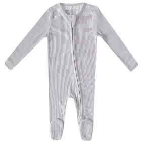 Ash Zip-up Footie 12-18mo