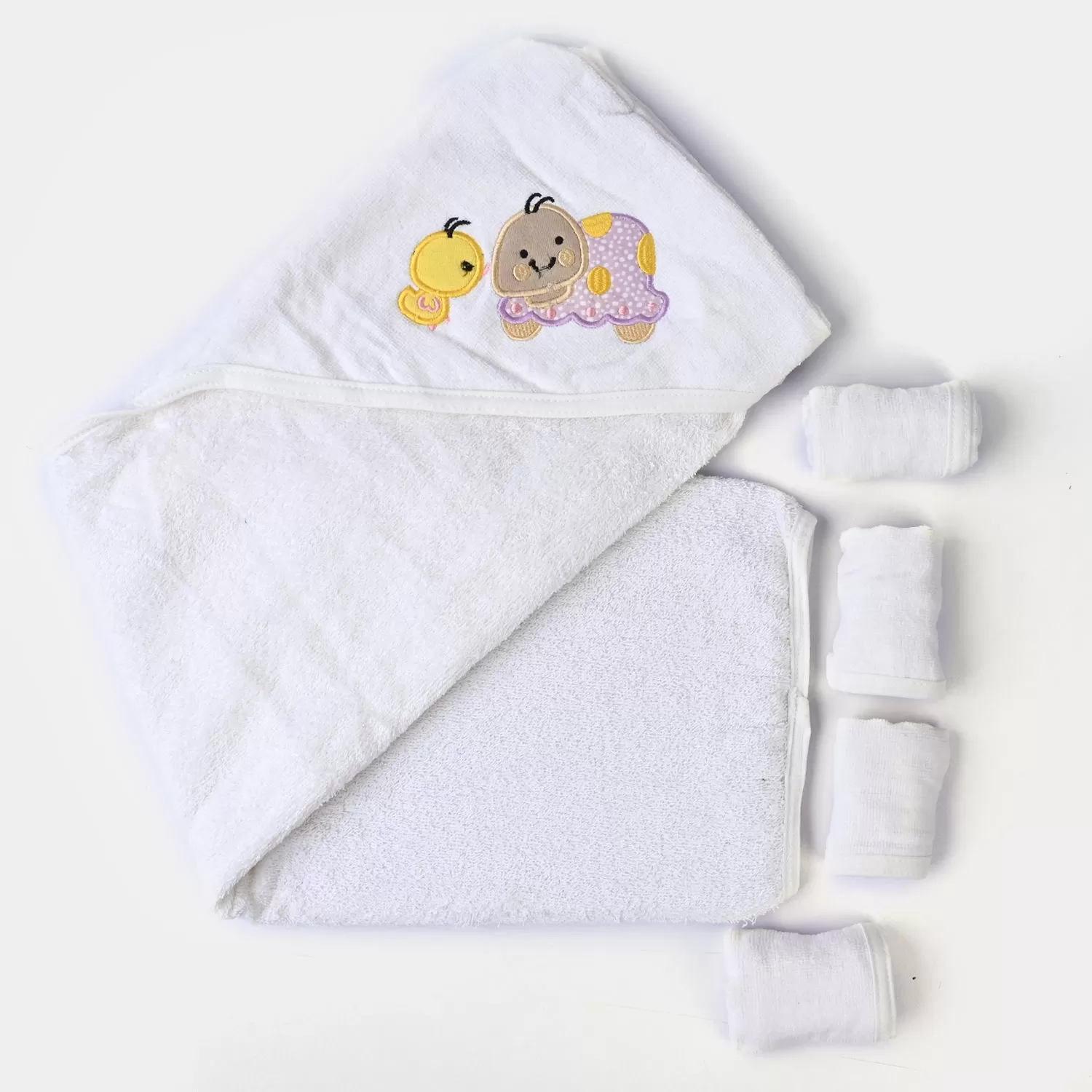 Baby Bath Towel   4PCs Face Towel