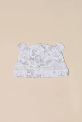 Baby Beanie - Grey Elephant Families