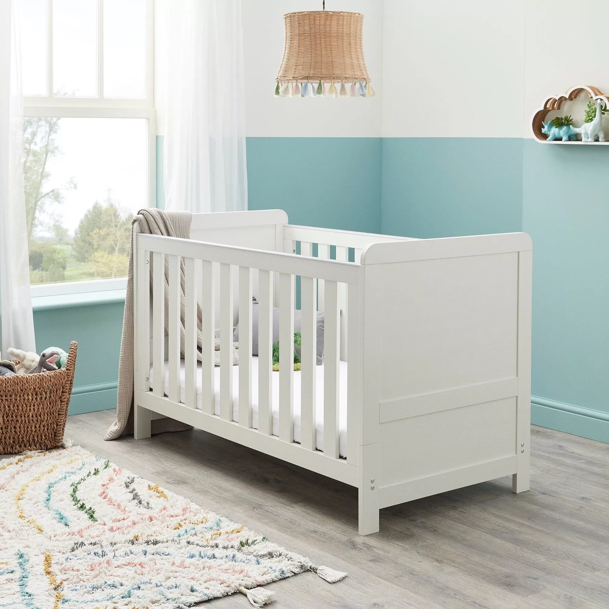 Babymore Caro 3 Piece Room Set - White Wash