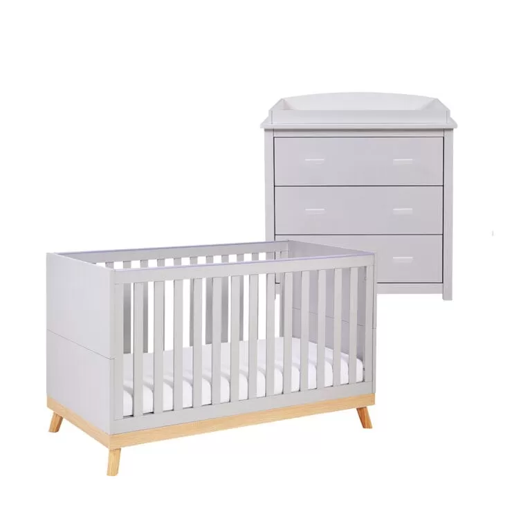 Babymore Mona 2 Piece Room Set - Grey