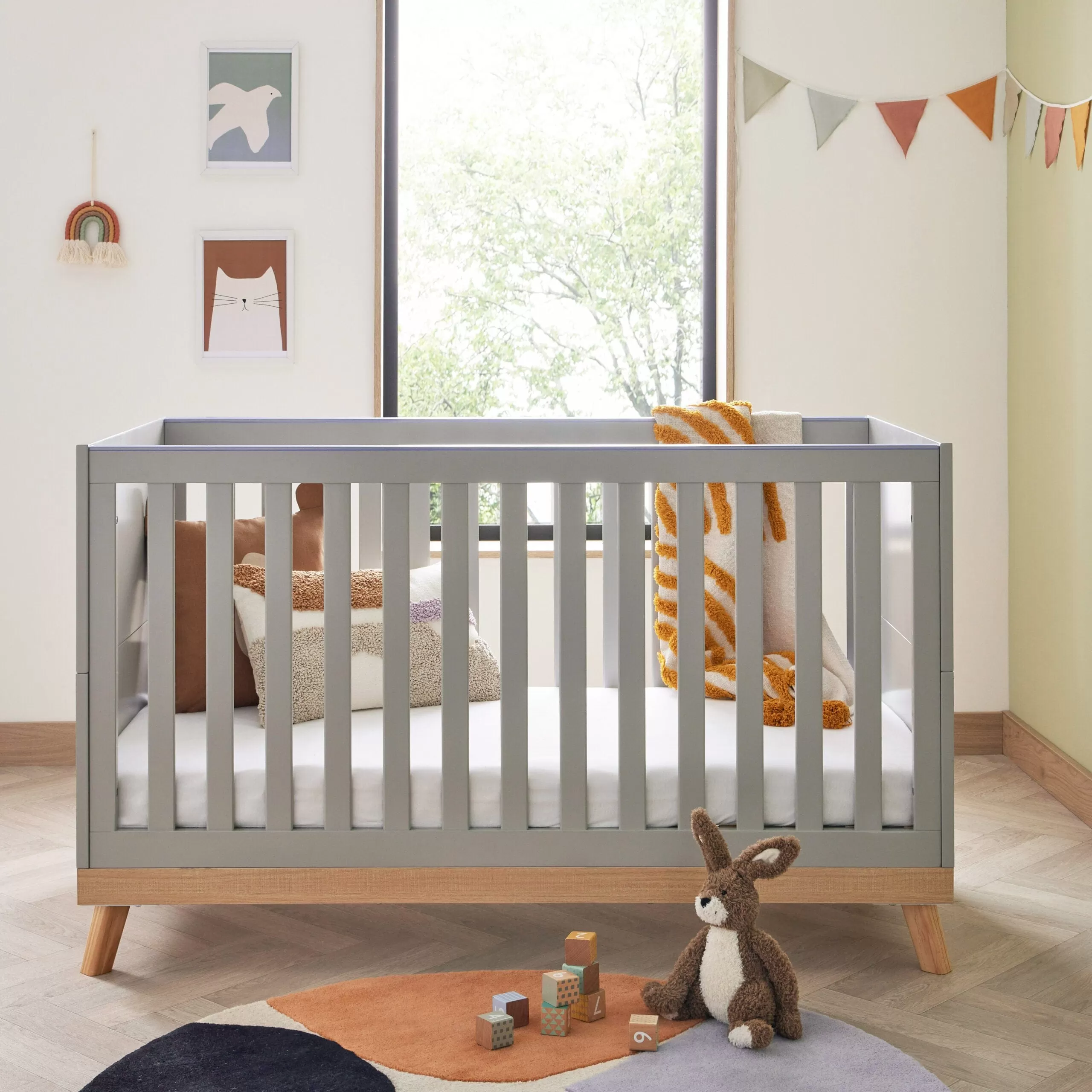 Babymore Mona 2 Piece Room Set - Grey