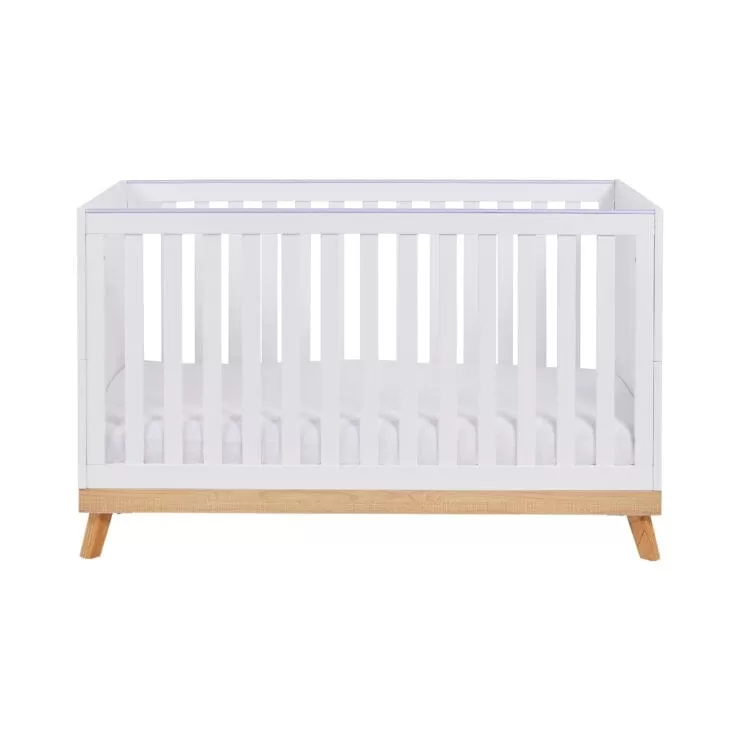 Babymore Mona Cot Bed - White