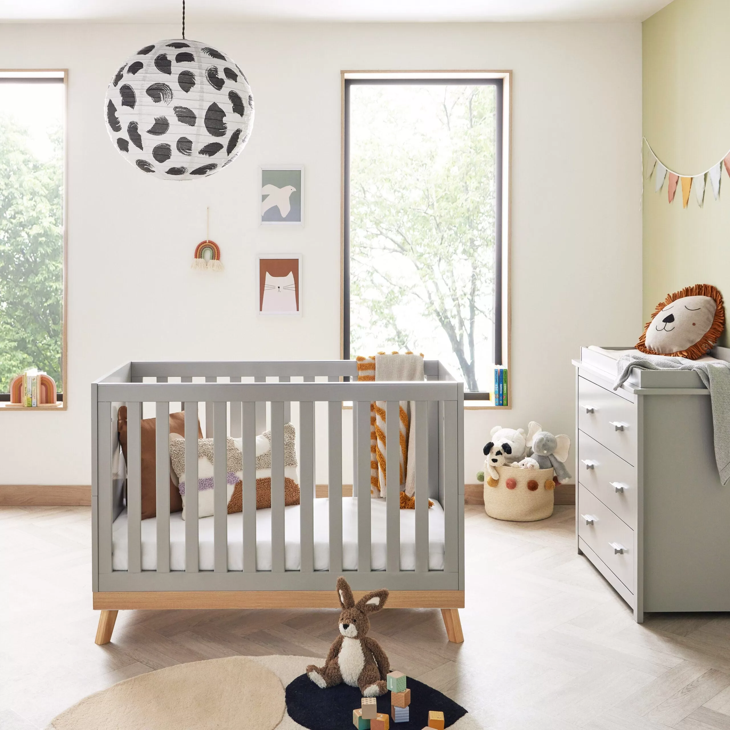 Babymore Mona Mini 2 Piece Room Set - White