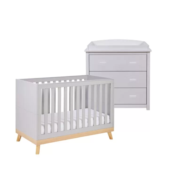 Babymore Mona Mini 2 Piece Room Set - White