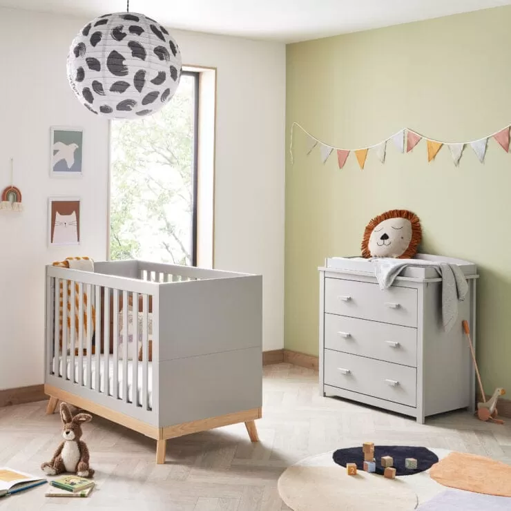 Babymore Mona Mini 2 Piece Room Set - White