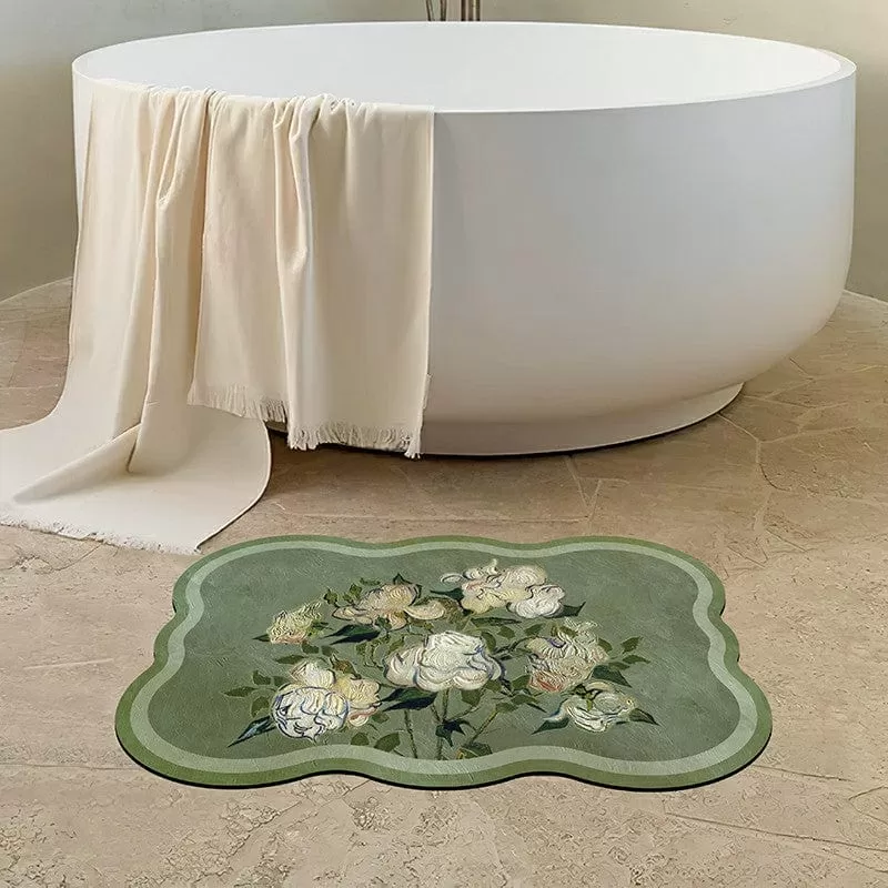 Bathroom Floor Mat Soft Diatom Mud Absorbent Non-slip