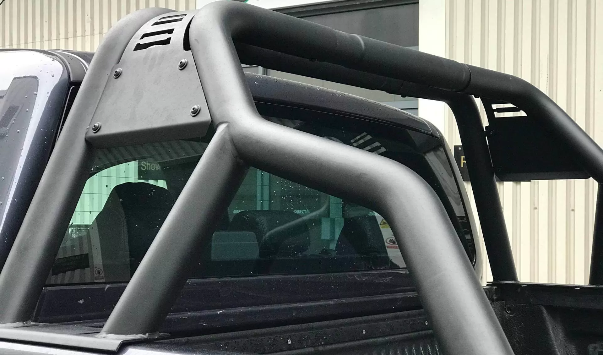 Black Short Arm Roll Sports Bar for the Ford Ranger 2022 