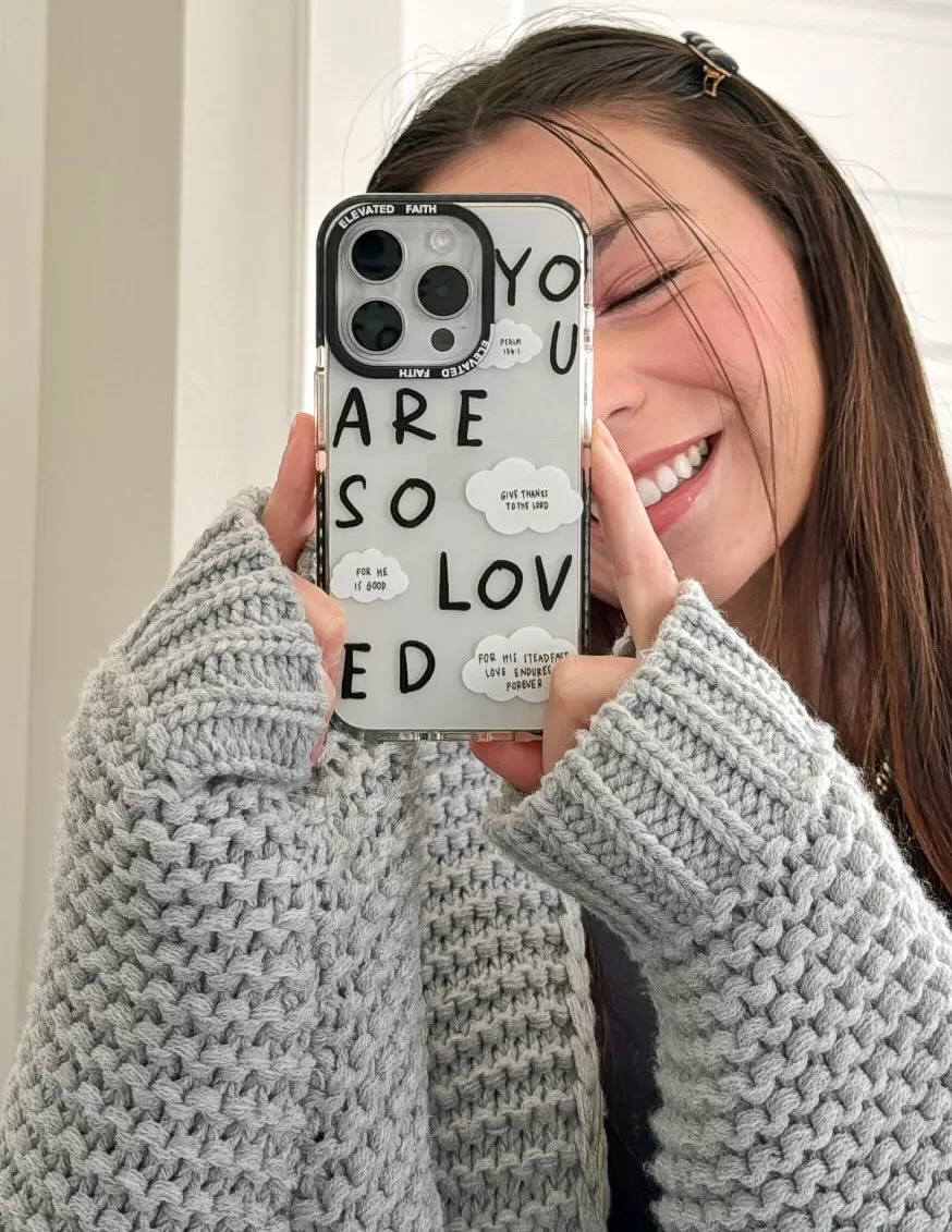 Black You Are So Loved Phone Case