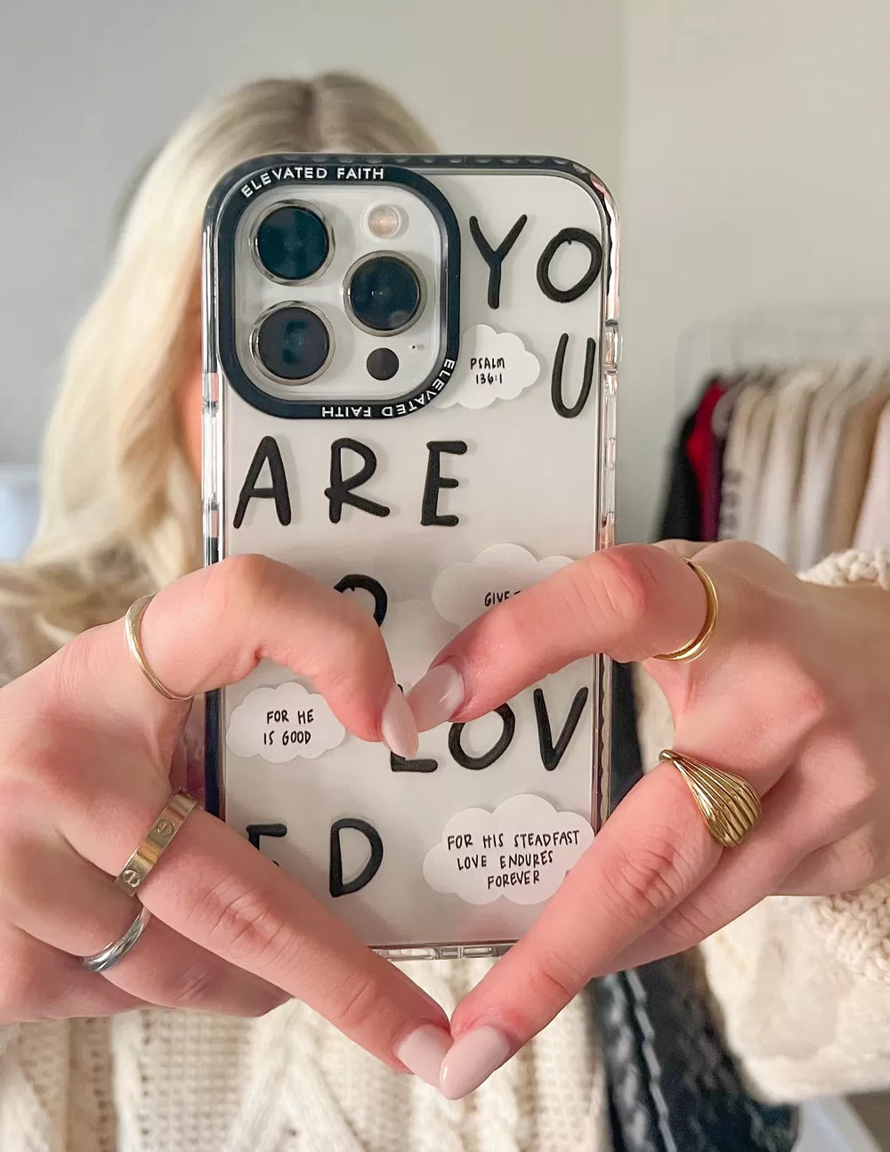 Black You Are So Loved Phone Case