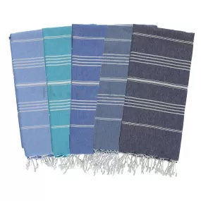 Blues 100% Cotton Turkish Towel