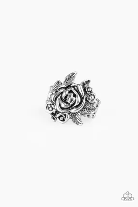 Bouquet Bonanza Silver Ring - Paparazzi Accessories