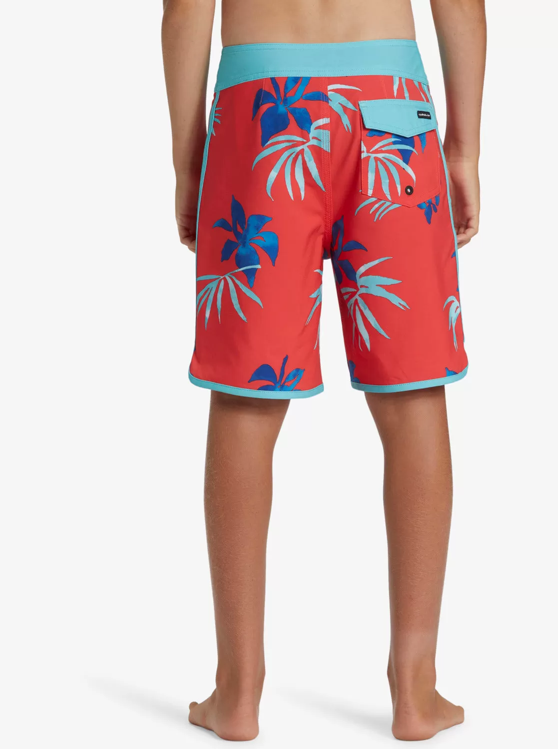 Boys 8-16 Surfsilk Scallop 17" Boardshorts - Cayenne