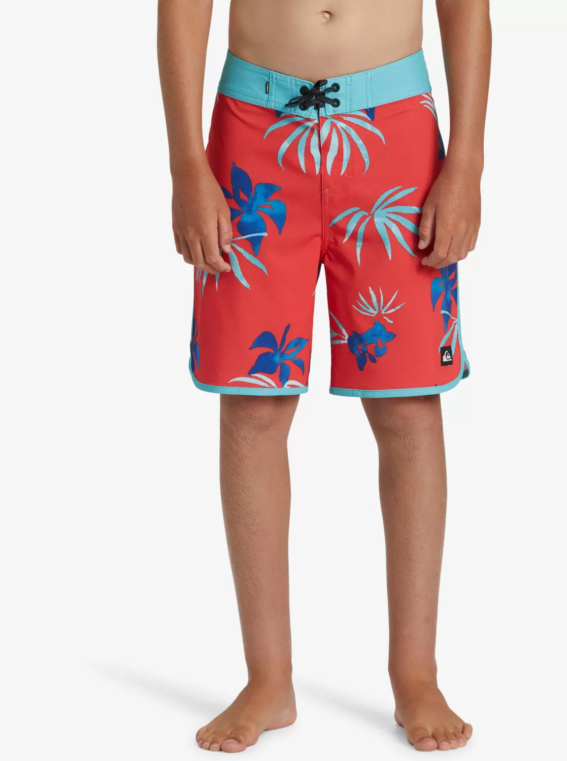 Boys 8-16 Surfsilk Scallop 17" Boardshorts - Cayenne