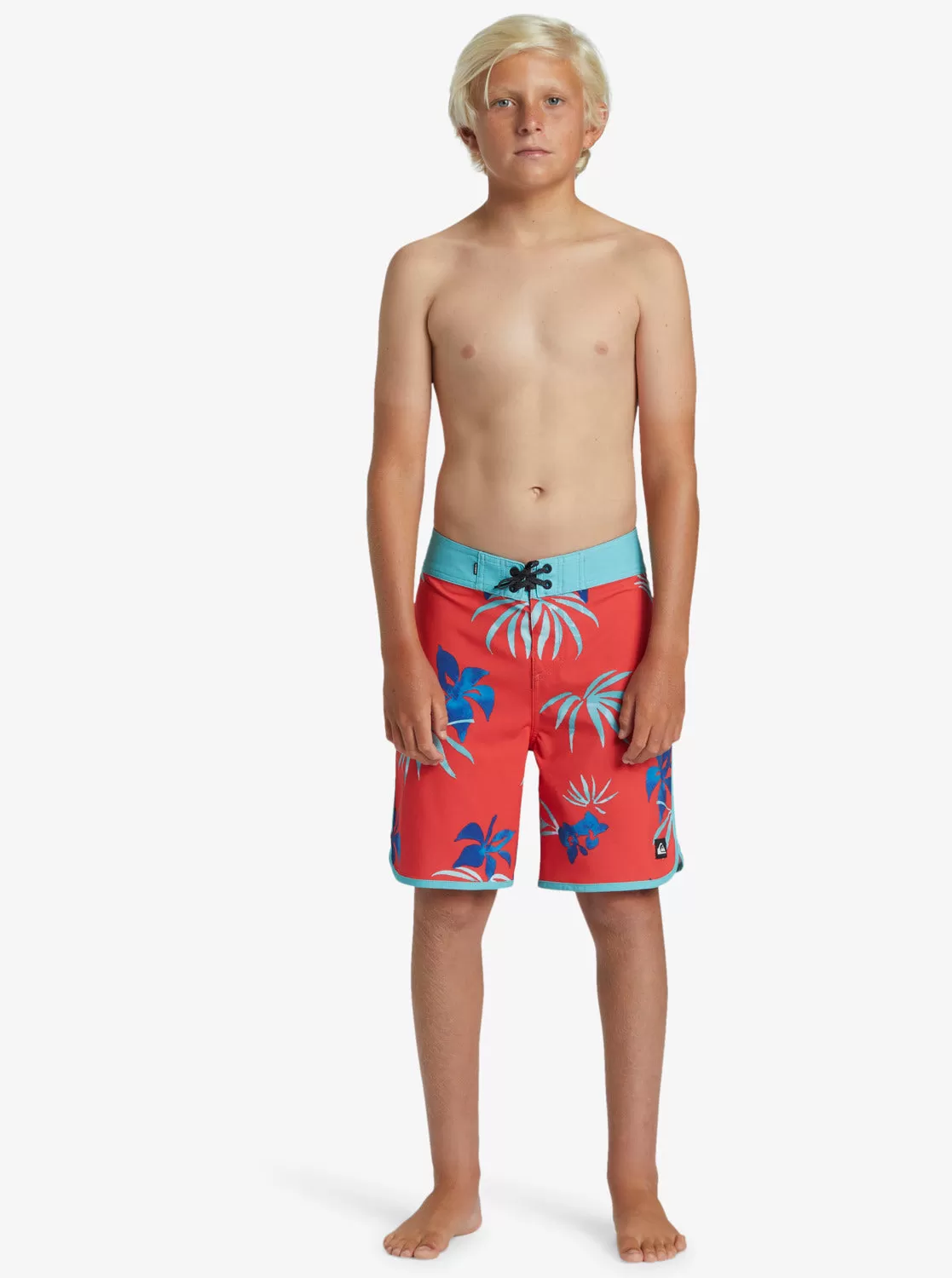 Boys 8-16 Surfsilk Scallop 17" Boardshorts - Cayenne