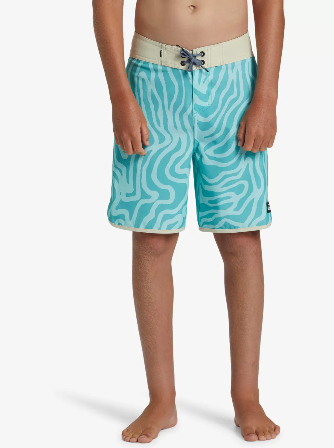 Boys 8-16 Surfsilk Scallop 17" Boardshorts - Limpet Shell