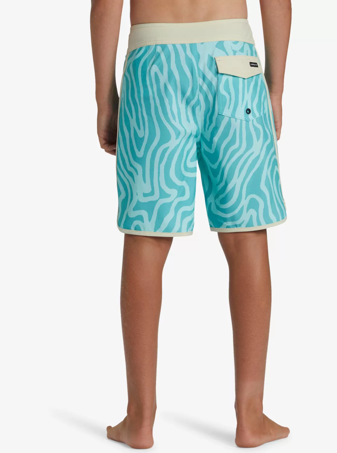 Boys 8-16 Surfsilk Scallop 17" Boardshorts - Limpet Shell