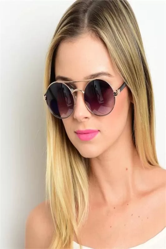 Brow Bar Round Sunglasses