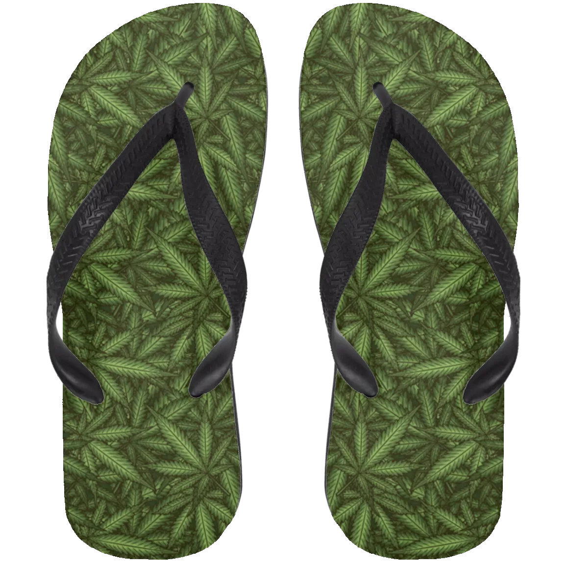 Cannabis Camo Flip Flops