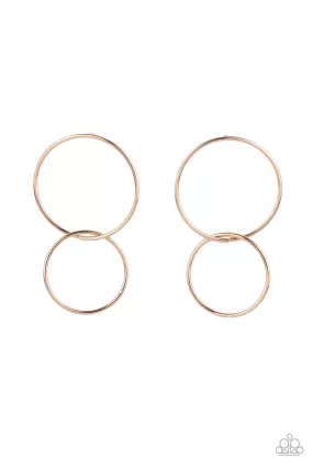 City Simplicity Gold Earrings - Paparazzi Accessories