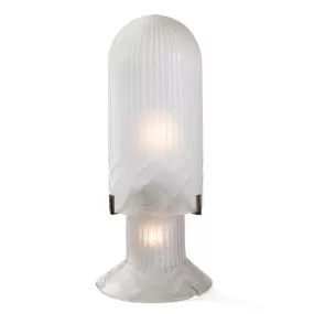 Daum Nancy Frosted Glass "Obus" Table Lamp