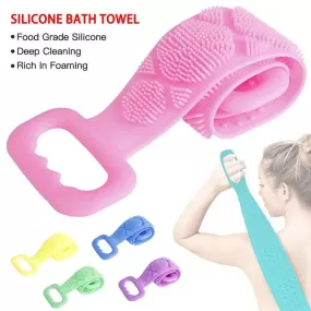 Double Side Bath Towel Scrubber (Random Color) (high quality)