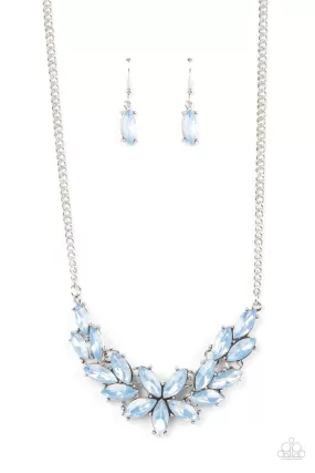 Ethereal Efflorescence Blue Necklace - Paparazzi Accessories