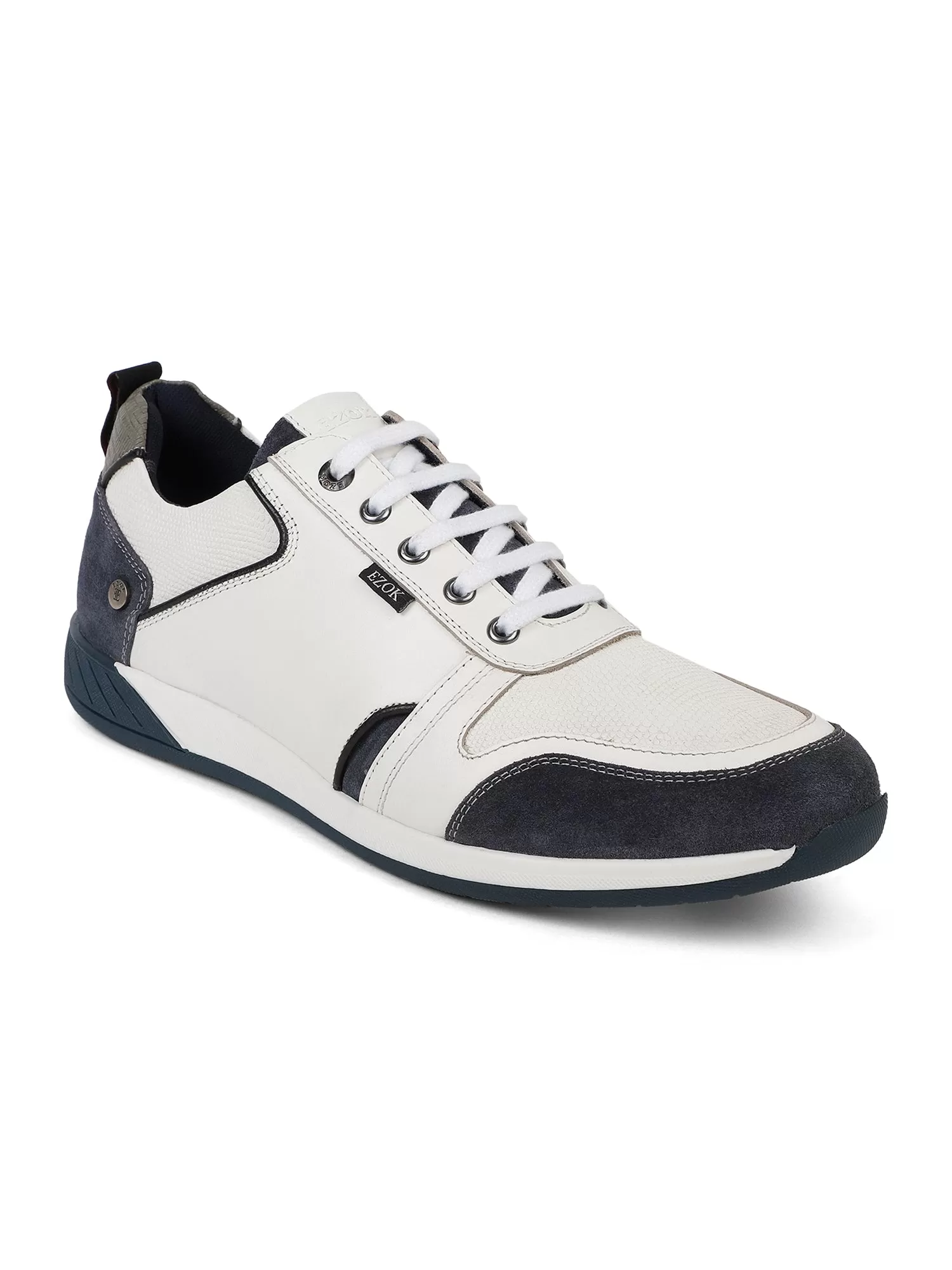 Ezok Men White Sneaker Casual Shoes