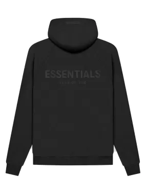 Fear Of God Essentials Back Logo Hoodie Black [SS21]