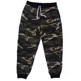 Forest Green Camo Terry Joggers