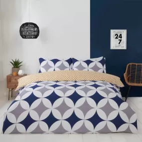 Geo Blue Duvet Cover Set