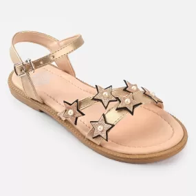 Girls Sandals 456-63-Golden