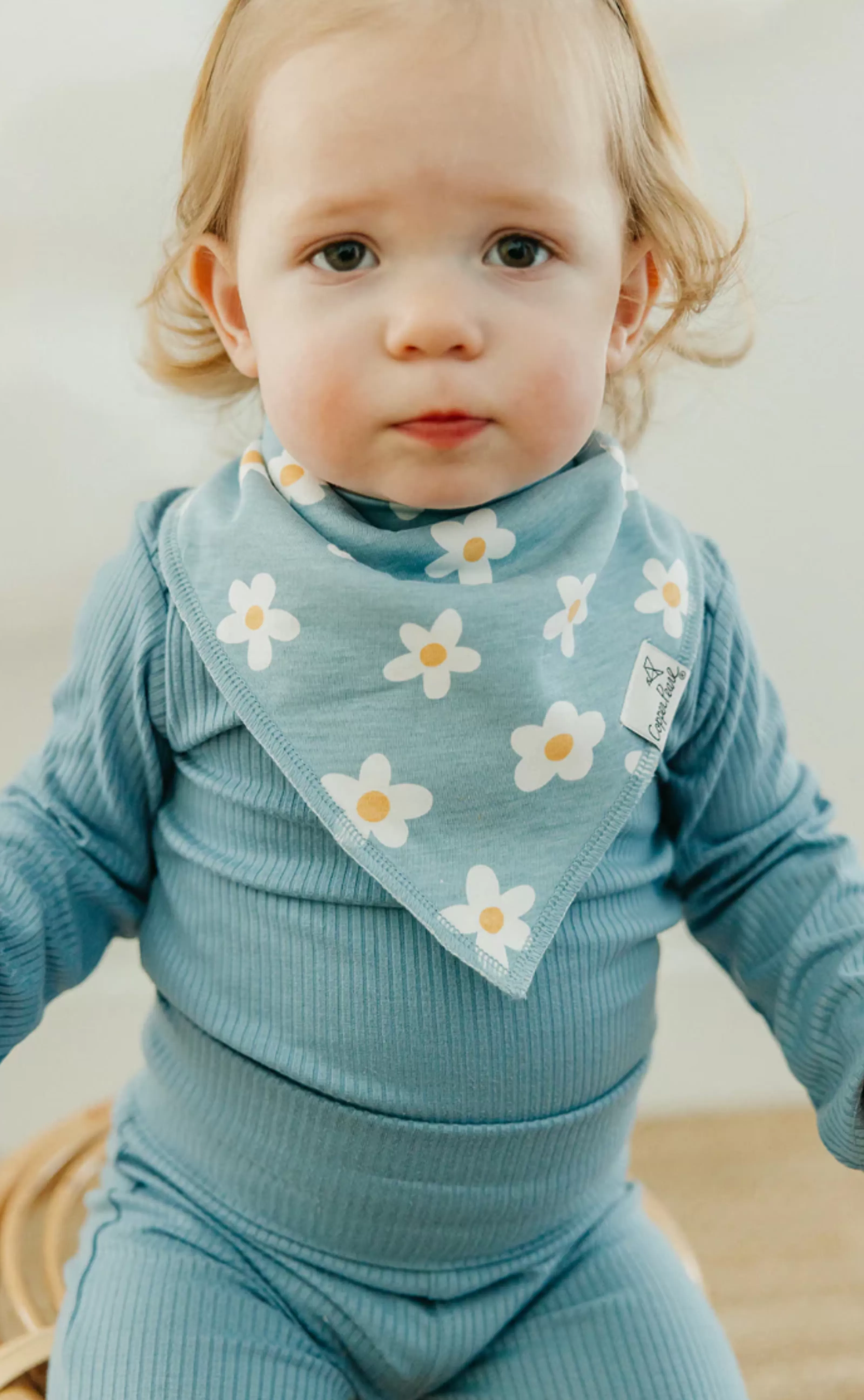 Goose Bandana Bib Set (4-Pack) | Copper Pearl