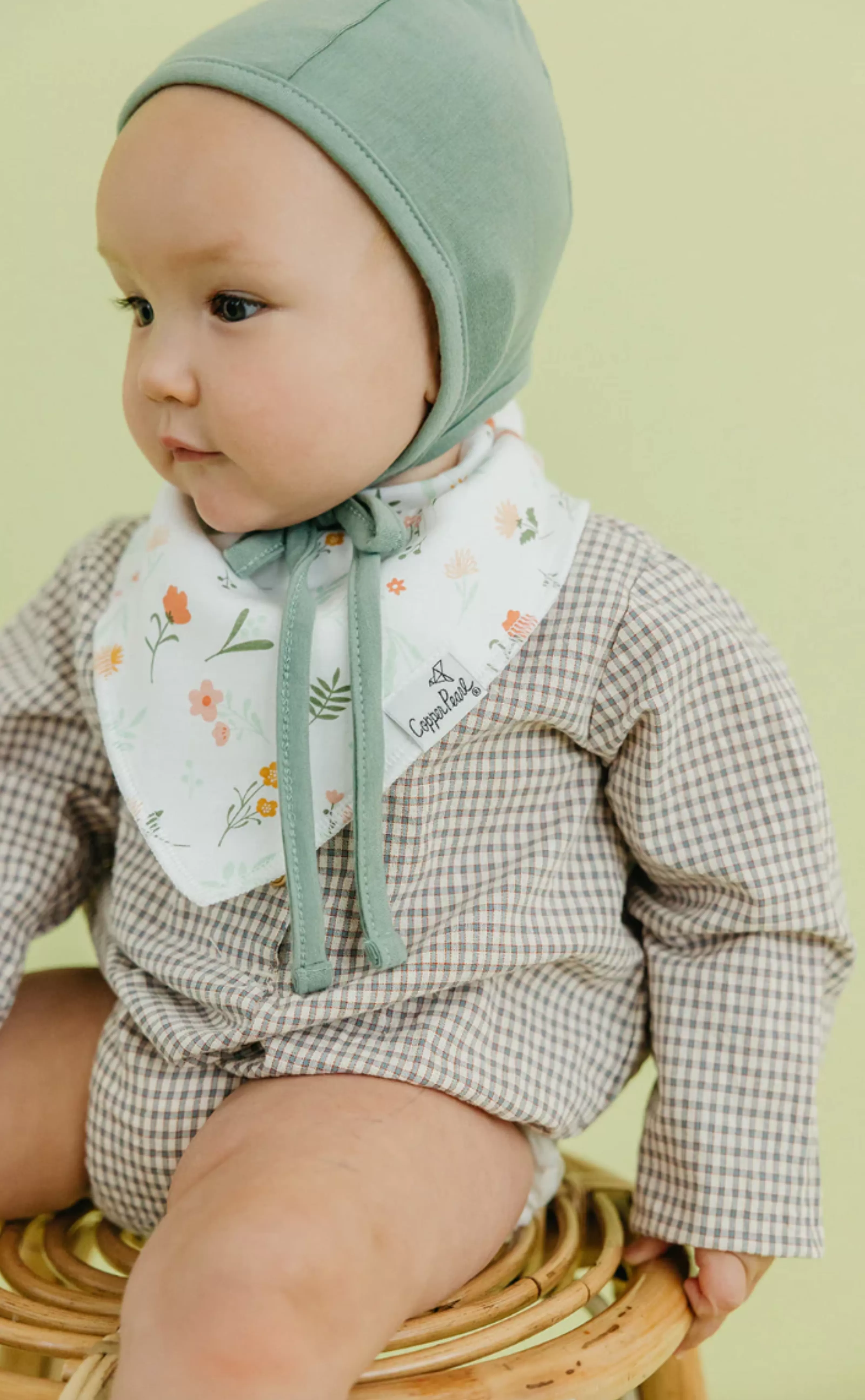 Goose Bandana Bib Set (4-Pack) | Copper Pearl