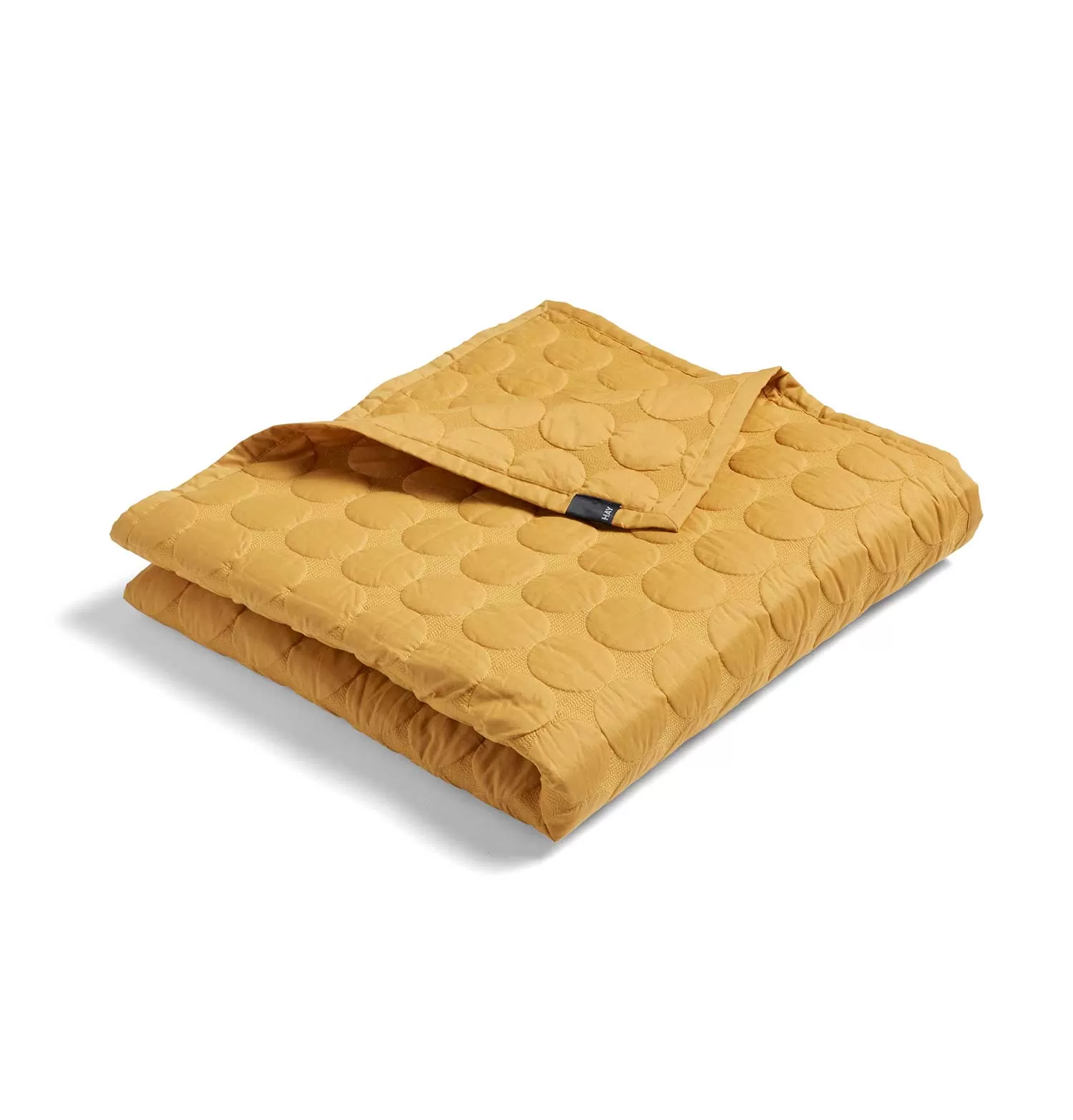 HAY Mega Dot Bedcover – 245 x 195 cm – Mustard