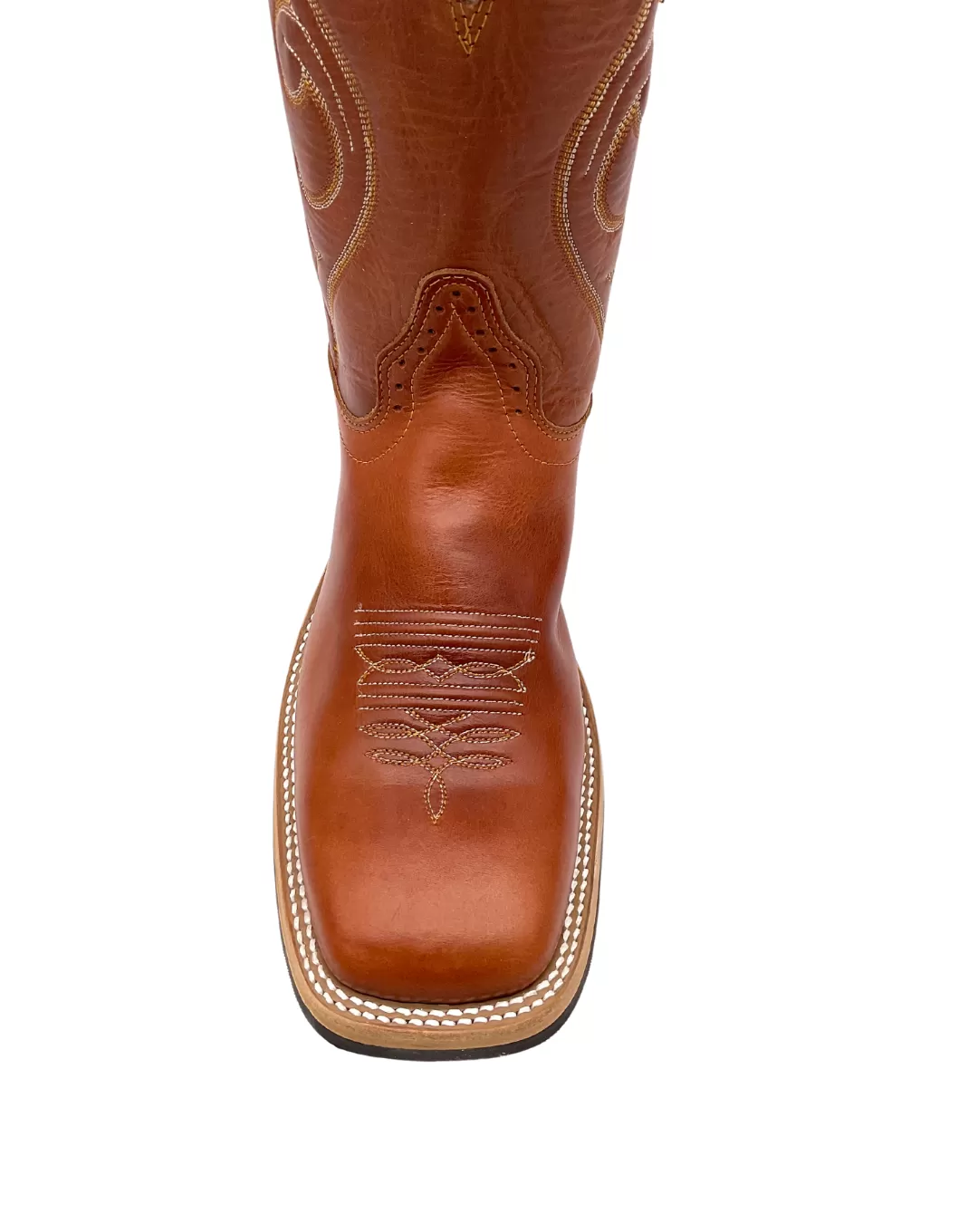 'Hondo Boots' Men's 11" Western Square Toe - Maple Crazy Horse