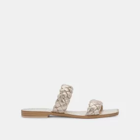 INDY SANDALS LIGHT GOLD METALLIC STELLA - re:vita