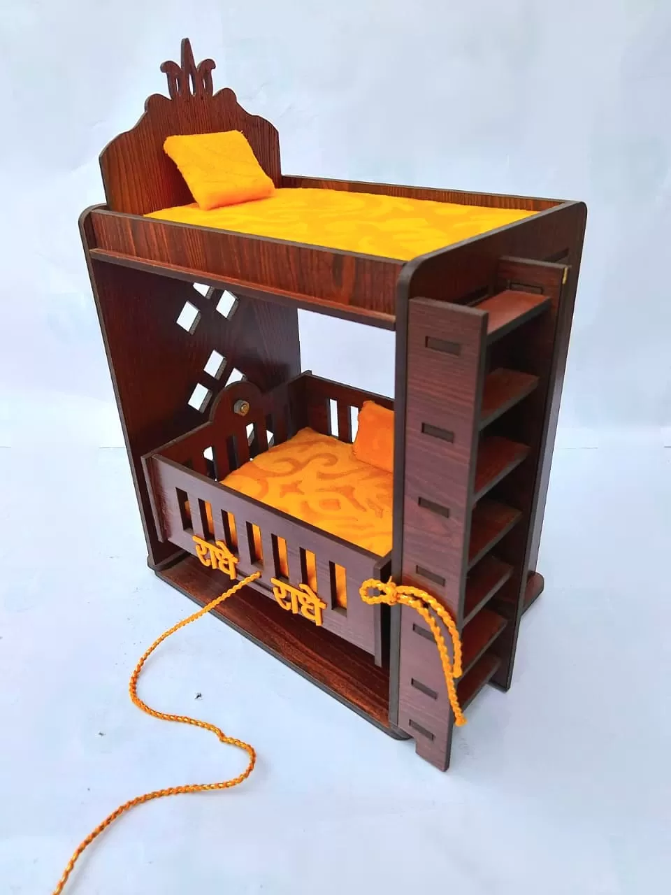 Janmashtami special  Wooden Jhula cum Bed For Laddu Gopal -BRIJ001JCB