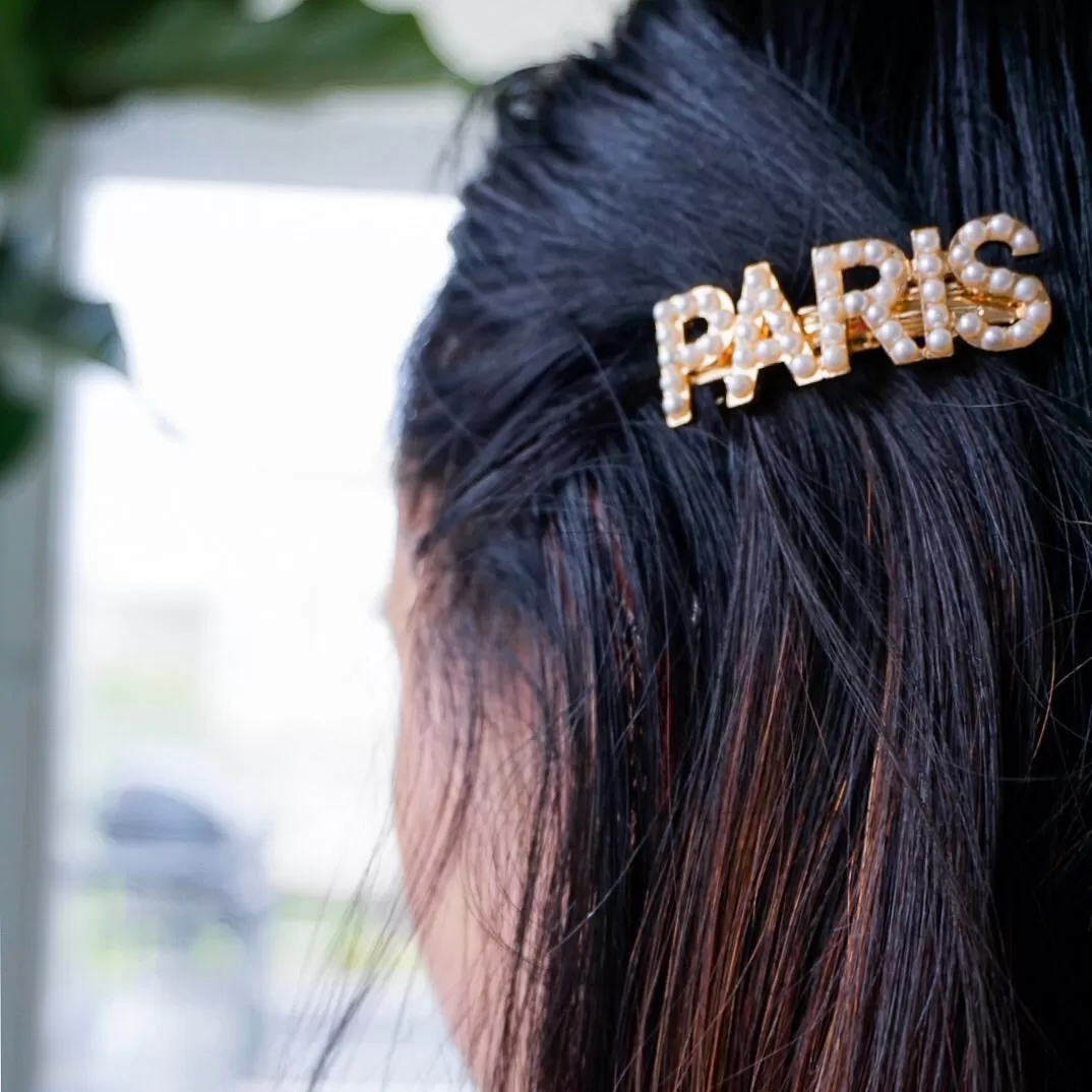 Jet Setter Pearl Hair Barrettes - LAST CHANCE / FINAL SALE