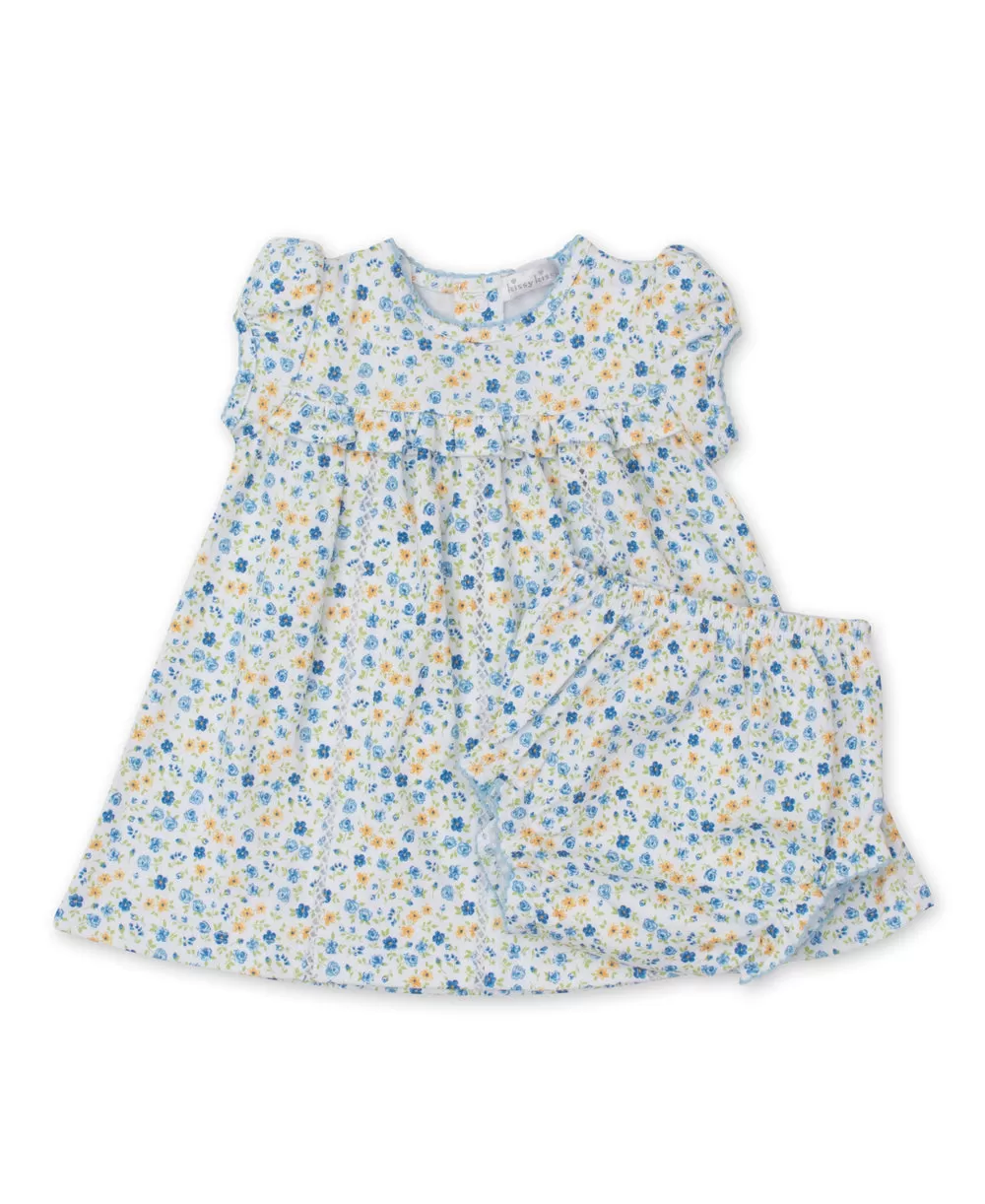 Kissy Kissy - Dress & Bloomer Set - Blue Floral