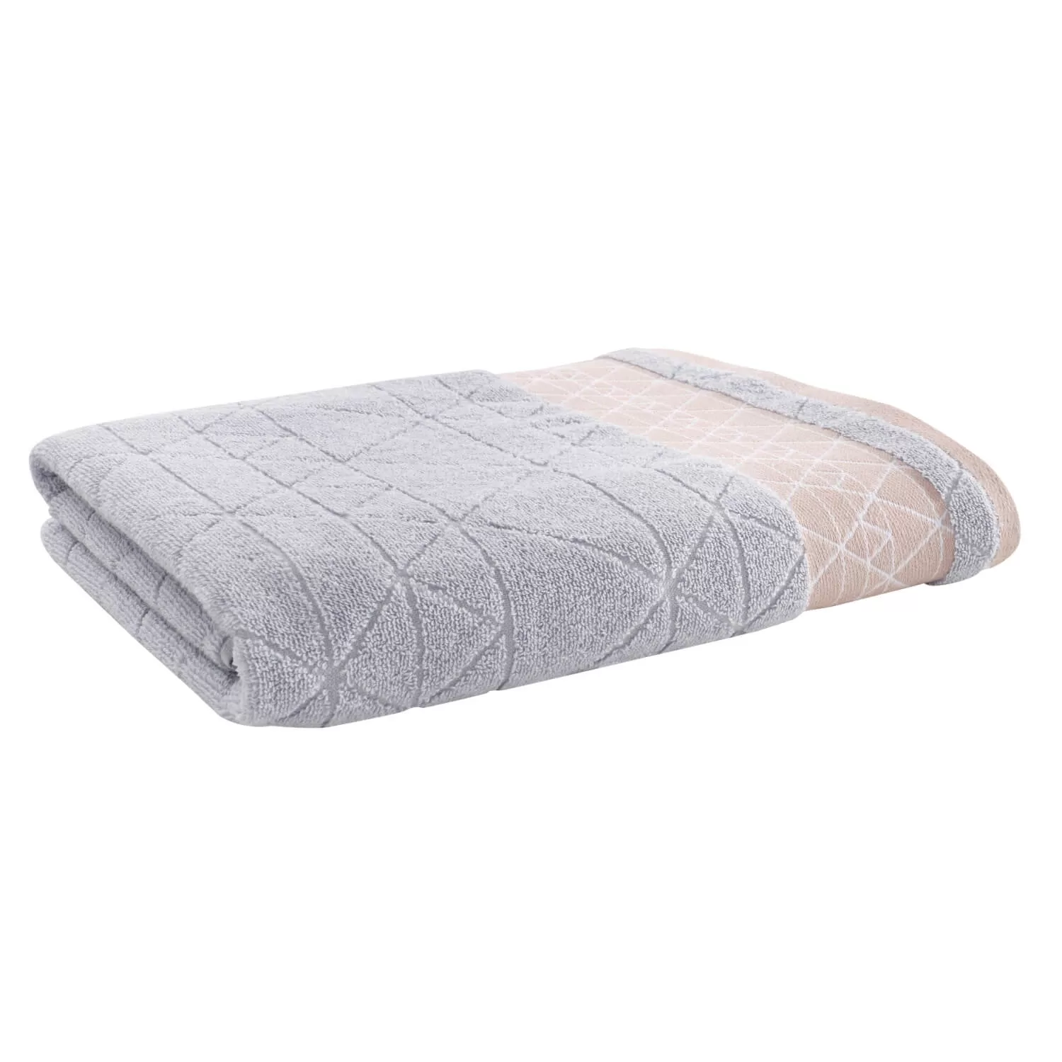 Linear Diamond Cotton Bath Sheet