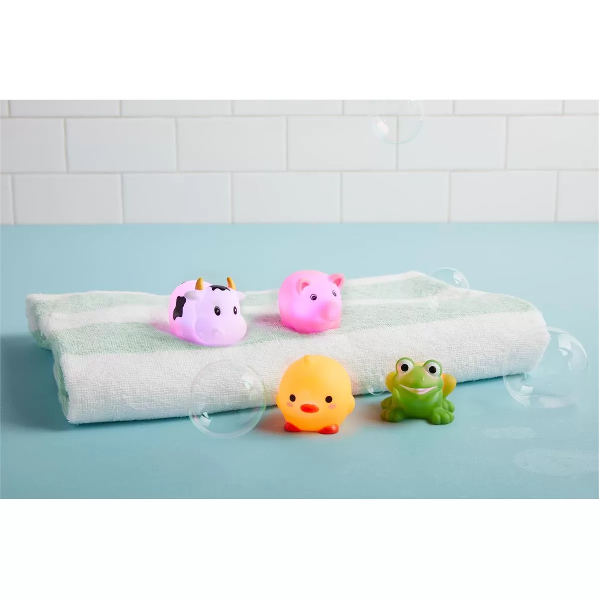 Mud Pie Farm Light Up Bath Toy Set