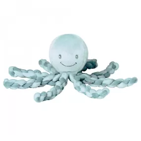 Nattou Piu Piu Soft Toy - Octopus Copper Green and Mint Green