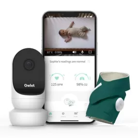 Owlet Monitor Duo (Smart Sock 3   Cam 2) - Deep Sea Green