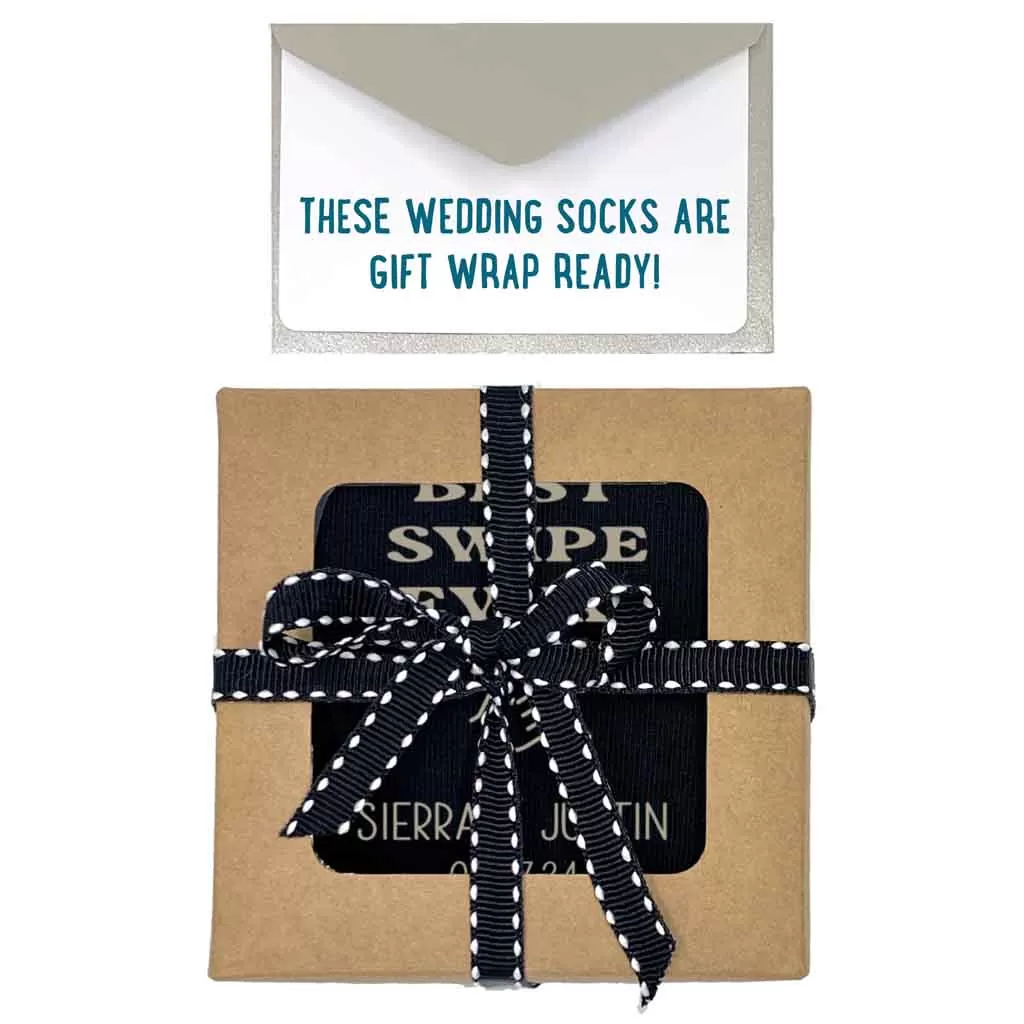 Personalized Right Swipe Socks for the Groom