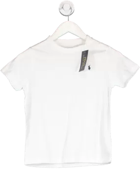 Polo Ralph Lauren White Core Replen Polo Logo T Shirt 7 Years