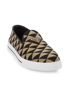 Prada Jacquard Slip-On Sneakers